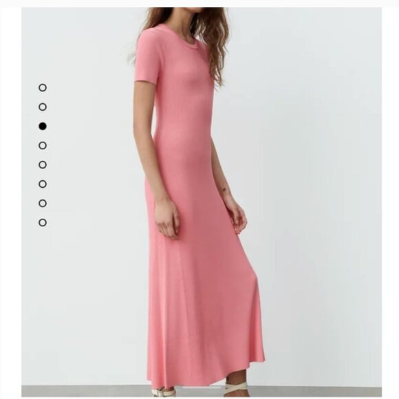 ZARA KNIT MIDI DRESS Size M NEW WITH TAG! - Picture 2 of 6